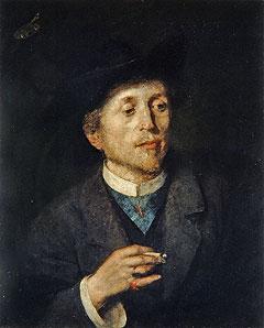 Anton Azbe Self portrait, date unknown, National Gallery of Slovenia. oil painting picture